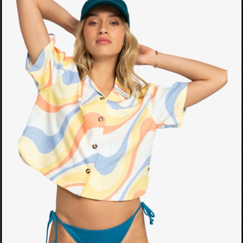Roxy - Rad Days Again / Short sleeve Button down top